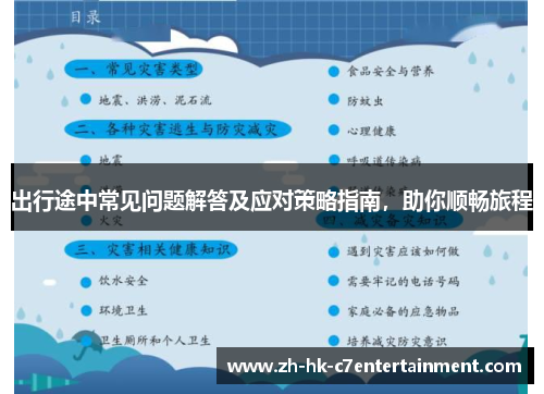 出行途中常见问题解答及应对策略指南,助你顺畅旅程 出行途中常见问题解答及应对策略指南,助你顺畅旅程